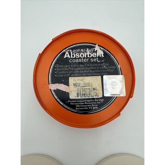 Florida Gators SEC NCAA Set of 4 Round Stone Coasters By Thirstystone - Picture 6 of 6